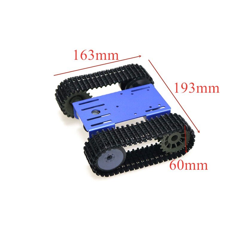 TP101 Metal Smart Crawler Robot Tank Chassis Kit With 33GB-520 12V DC Motor Aluminum Alloy Panel DIY For Arduino Toy