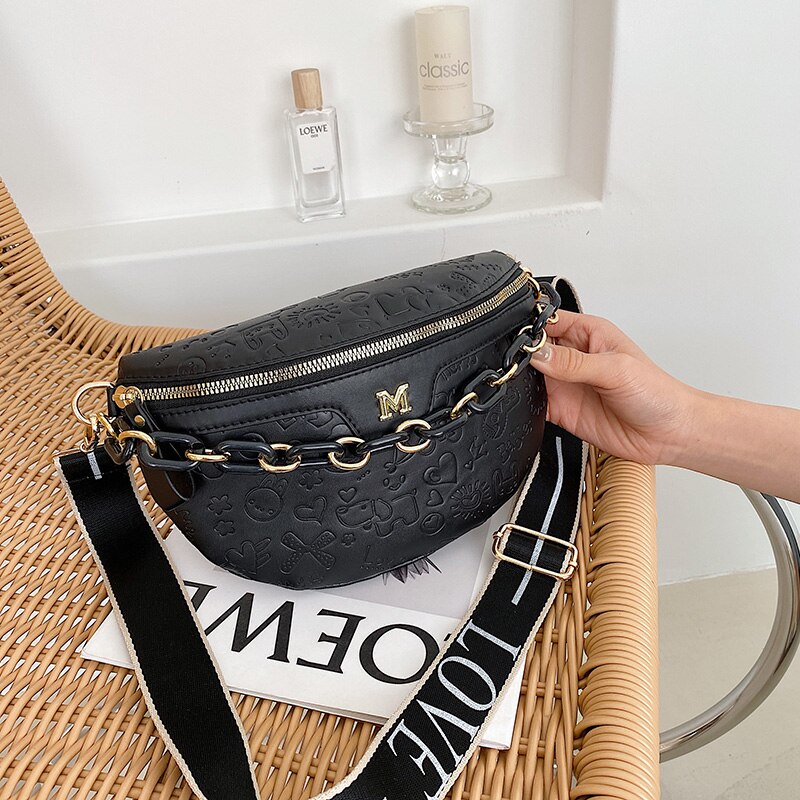 Damen herbst retro einfach zu kombinierende schultertasche, achseltasche, schlichte umhängetasche, handtasche, crossbody-tasche: Schwarz -3