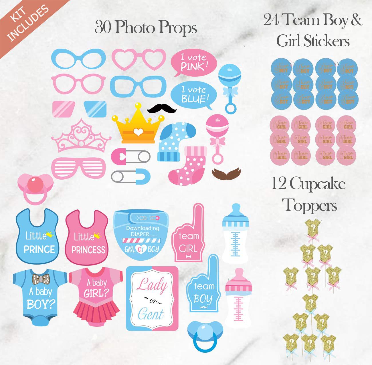 Baby Shower Gender Reveal Party Decoration Luxury Kit Confetti 36inch Black Boy Or Girl Latex Balloon Banner Cake Decor Supplies