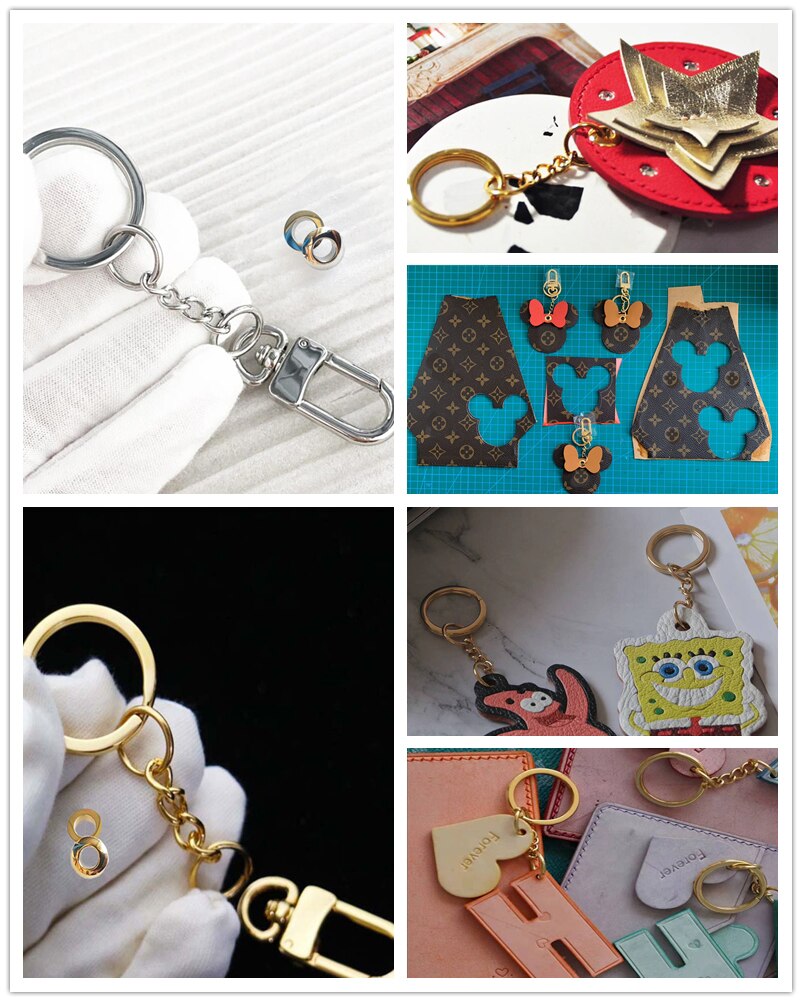 DIY leather craft belt buckle bag ring clip accessories｜DIY leather case\Bag accessories hanging buckle ornament hardware