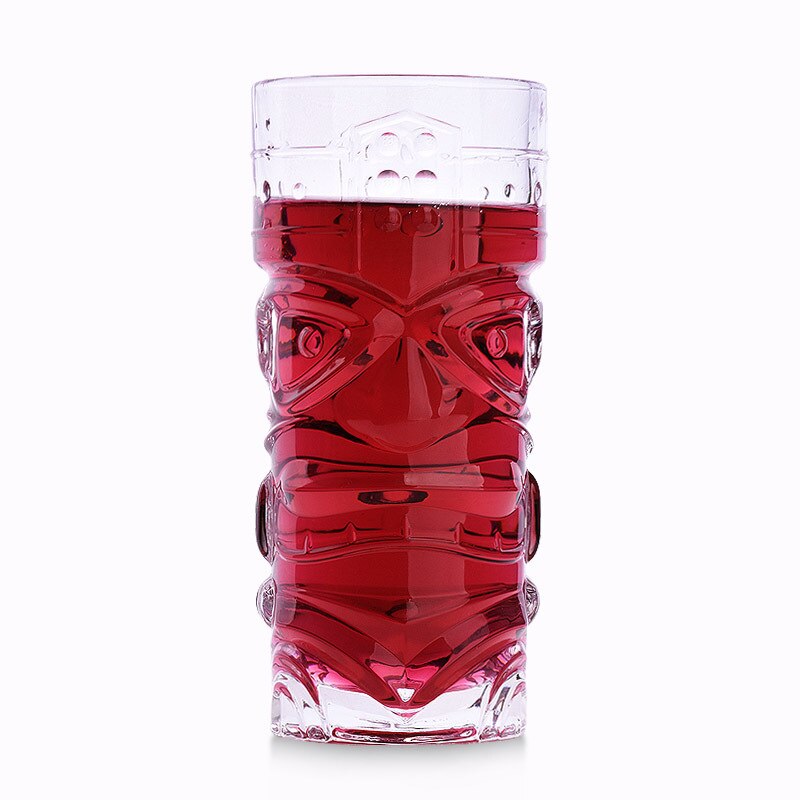retro Grimasse Kalu Hawaii Tiki Tasse Cocktail Gläser Wein Glas Totems Statue Bahre Saft Verein Bar Bicchieri Vetro Copo Lange trinken