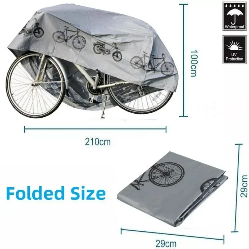 Fietsuitrusting Waterdicht Stofdicht UV Guardian Regenhoes Outdoor Sunshine Cover MTB Bike Gear Fietsaccessoires PEVA Regenhoes