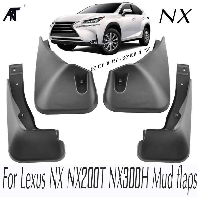 Set Gegoten Spatlappen Voor Lexus Nx NX200T NX300H Spatlappen Splash Guards Voor Achter Modder Flap Spatborden spatbord