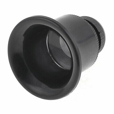 Black Clear Plastic Shell Jeweler Stamp Collector Magnifier Magnifying Glass