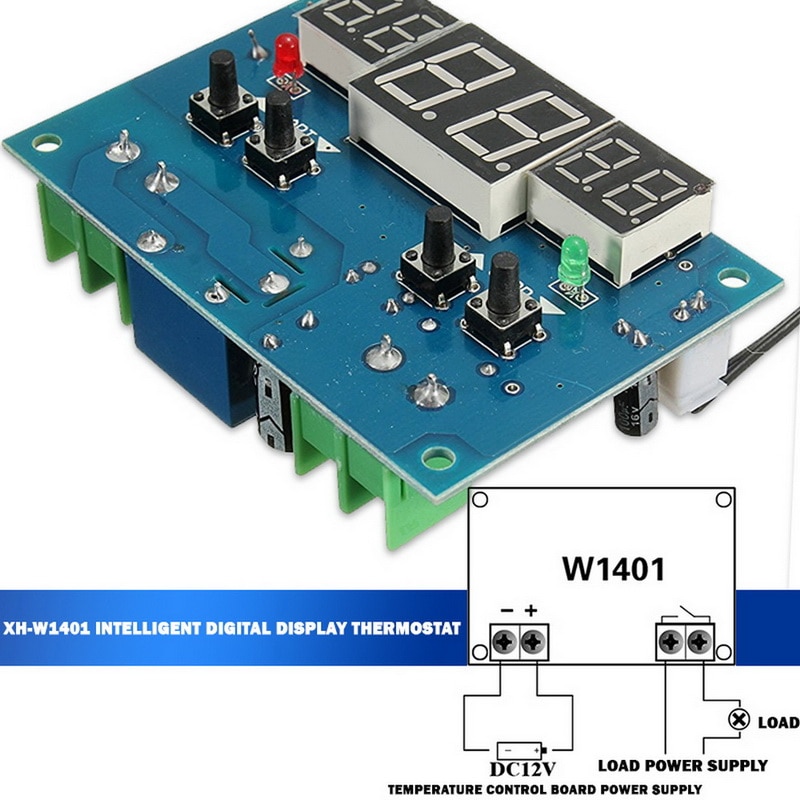 -W1401 Intelligente Digitale Thermostaat Temperatuurregeling Sensor Module Met Ntc Sensor
