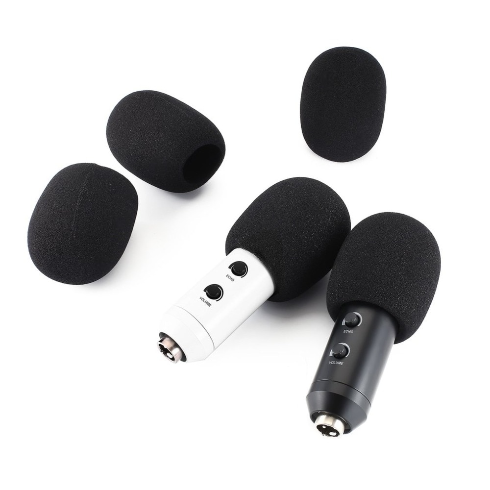 5pcs Headset Vervanging Foam Microfoon Cover Mic Cover Voorruit Headset Wind Shield Pop Filter Microfoon Cover Foam