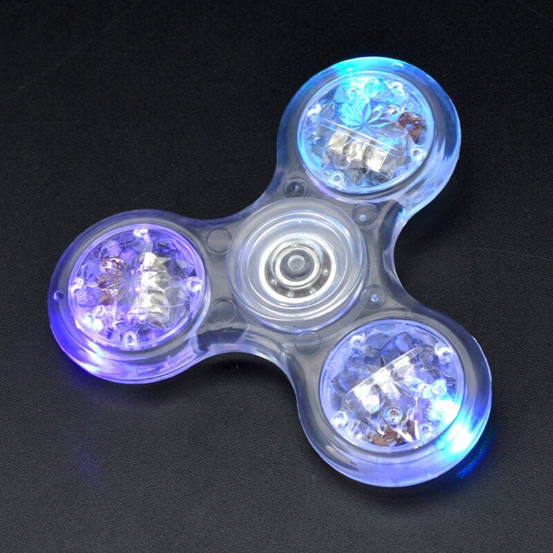 Led Licht Fidget Spinner, Regenboog Fidget Speelgoed Licht Vinger Hand Spinner Voor Kids Volwassenen