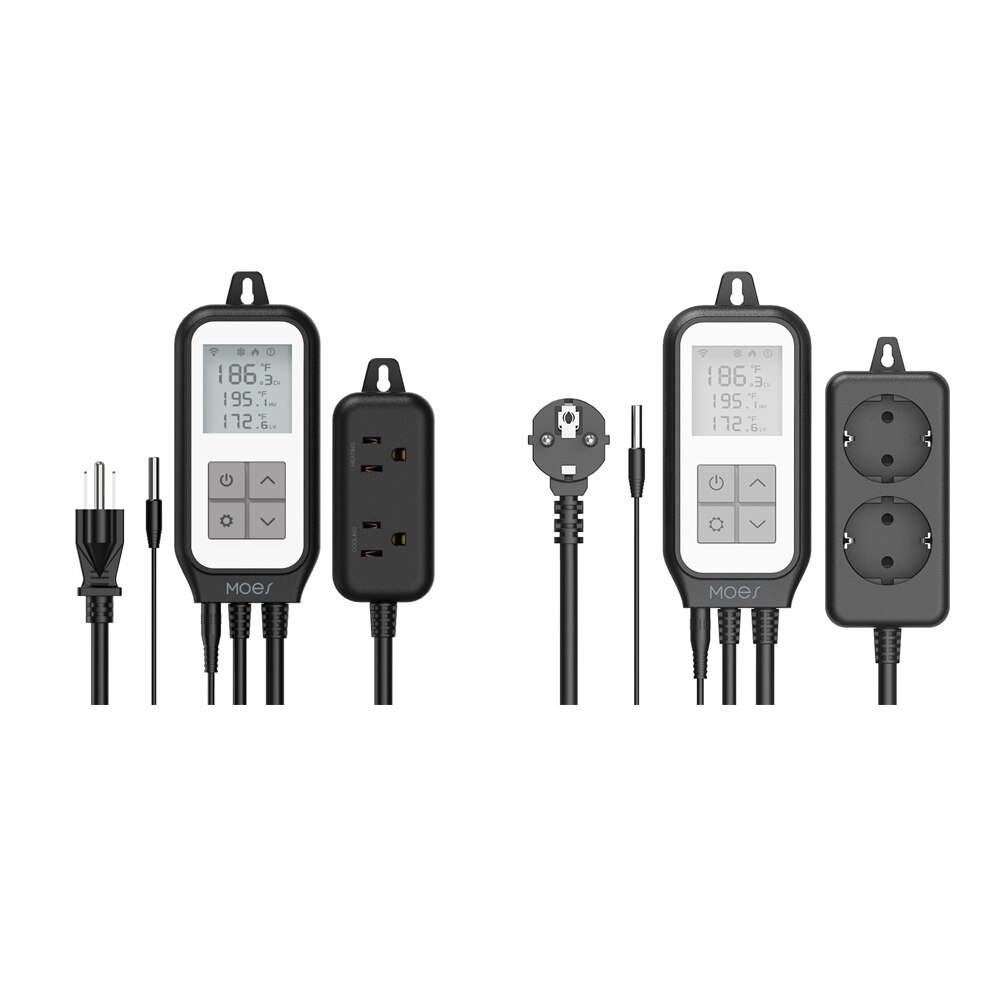 Presa Termostatica Digitale 230V 16A Con Sonda - Timer Per Riscaldamento E Raffreddamento