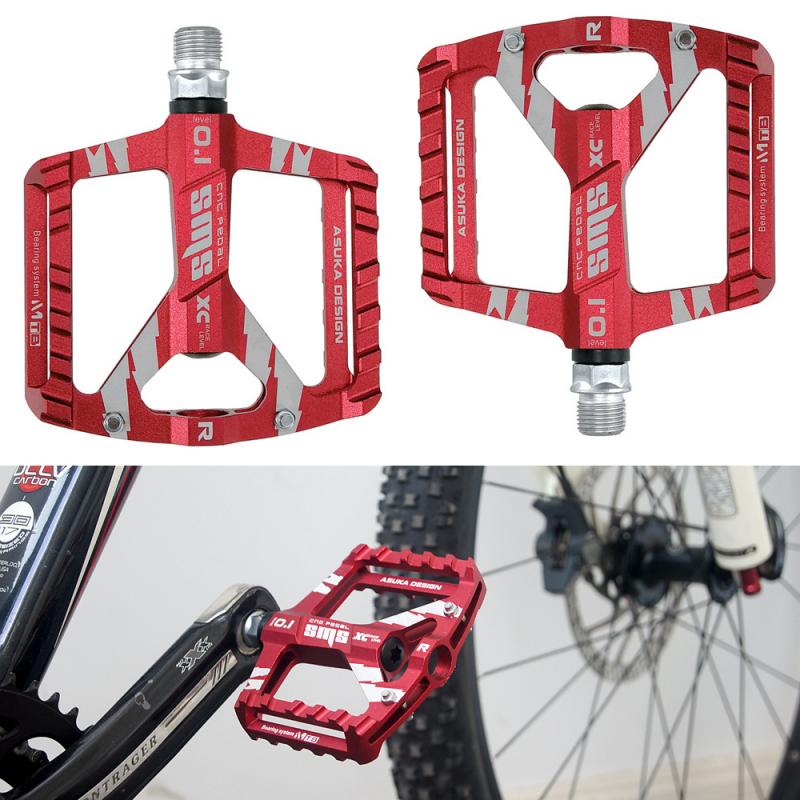 Pedais de bicicleta plana mtb rolamentos estrada pedais mtb mountain bike ciclismo pedais de largura acessórios da bicicleta parte livramento dropshipping