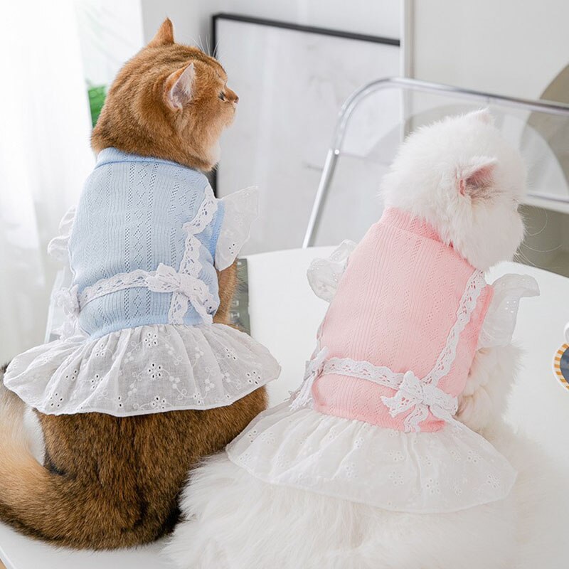 Lente Dunne Hond Kleding Kat Jurk Kleine Hond Kleding Hond Rokken Teddy Huisdier Kleding Zomer Puppy Kleren Dierbenodigdheden