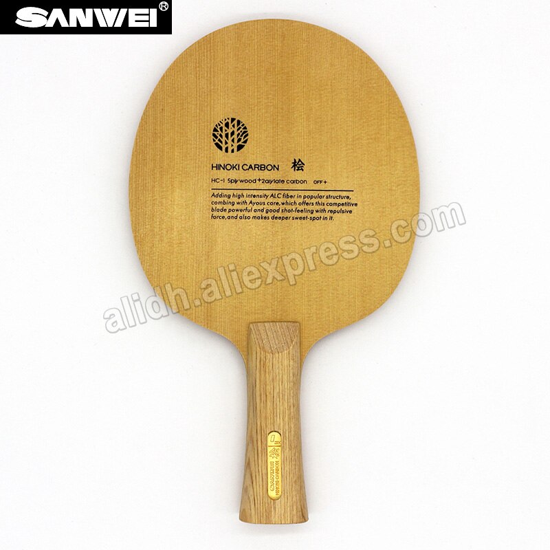 SANWEI HC1S Hinoki ALC Carbon Table Tennis Blade/ ping pong blade/ table tennis bat