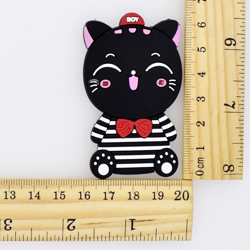 Lucky Cat Symbolen Plaksteen Zachte PVC Charms Fit Sleutelhanger/Koelkast Magneet/Schoenen/Telefoon Geval DIY Craft Ornament japan Gunsten: 1