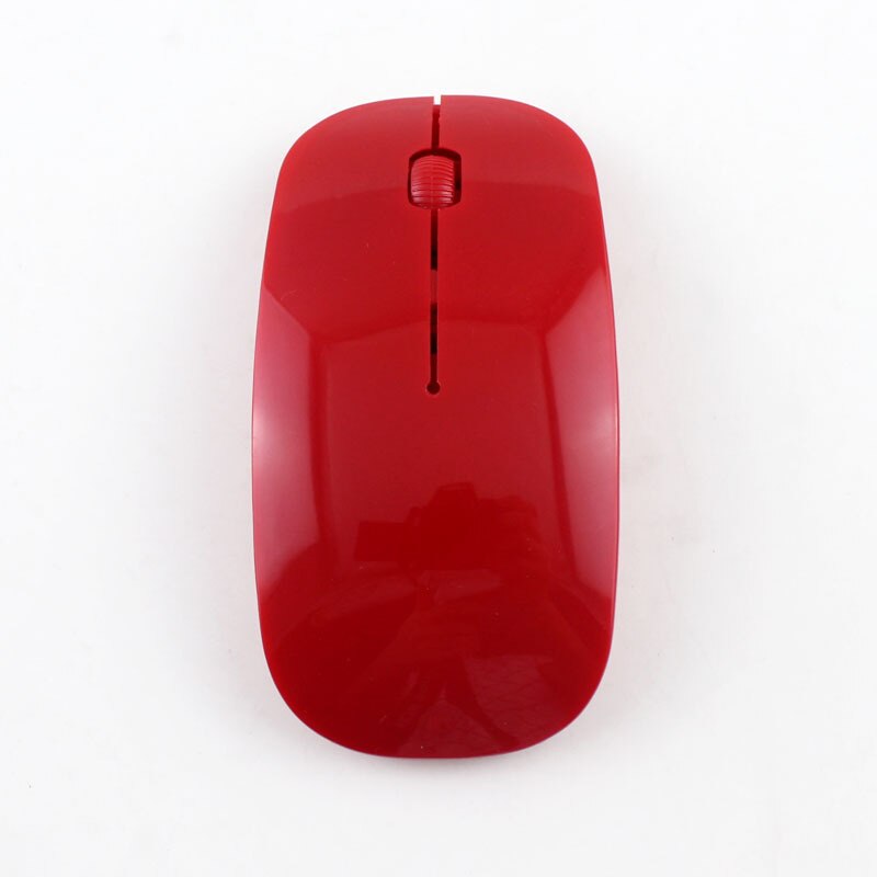 2.4Ghz Draadloze Muis Rgb Muis Draadloze Computer Stille Mause Ergonomische Gaming Muis Laptop Pc Voor Huawei Xiaomi: red