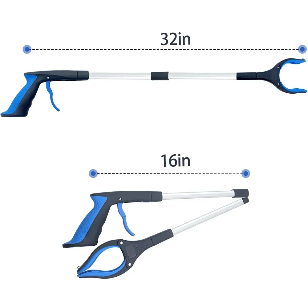 Extensor de pinza plegable, herramientas manuales, recogedores de basura, recogedor de basura plegable, herramientas de recogida, basura larga y práctica