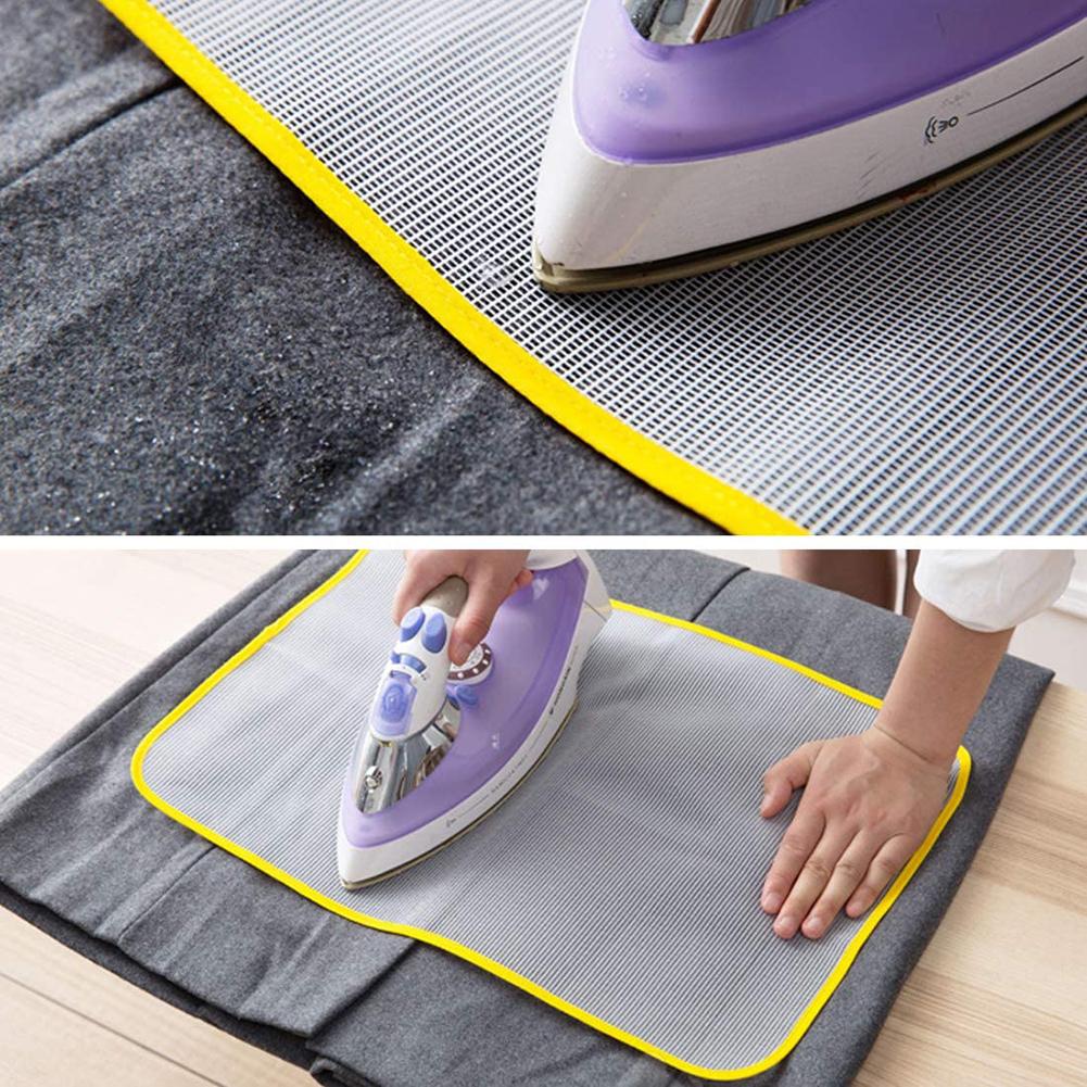 Alfombrilla para tabla de planchar de uso doméstico, alfombrilla para planchar de malla para planchar, protege tu plancha de planchar de Cremalleras y broches