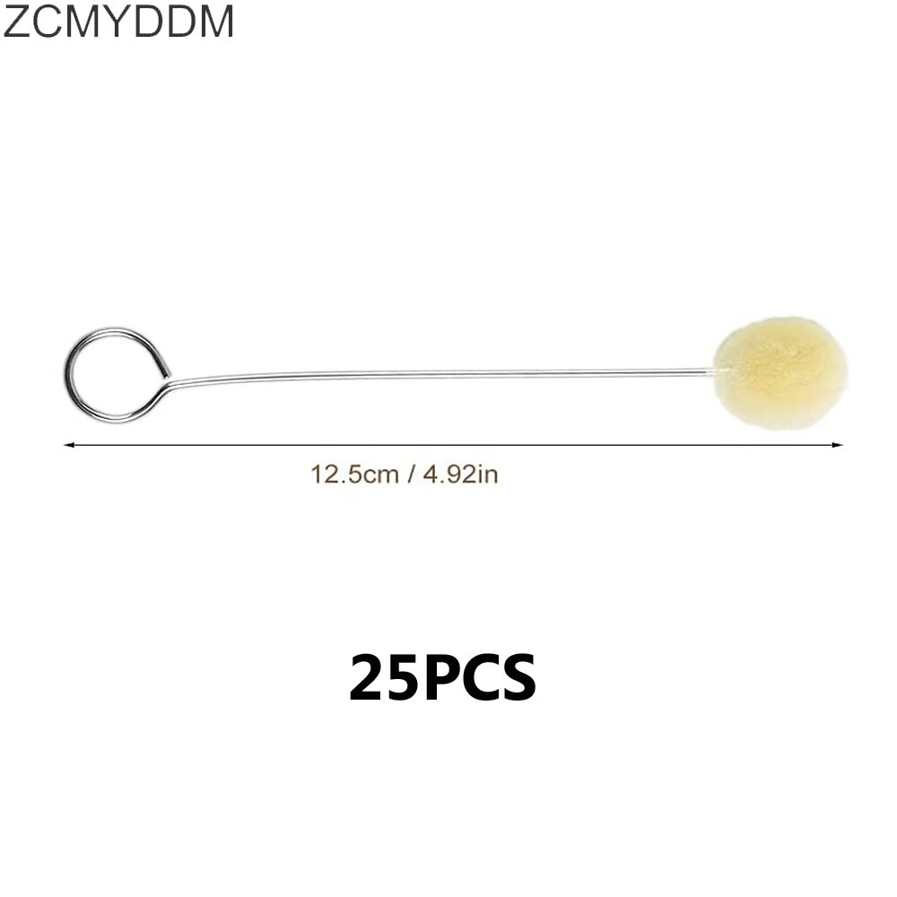 ZCMYDDM-pincel de bola de cuero para pintar, para manualidades, cuero asistido, herramientas de artesanía de cuero para manualidades, 25 uds.: 01