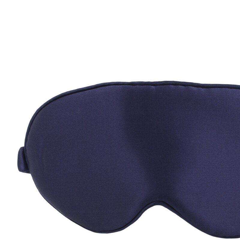 19 Momme Mulberry Silk Sleep Eye Mask & Blindfold with Elastic Strap Soft Eye Cover Eyeshade for Night Sleeping Travel Nap: black