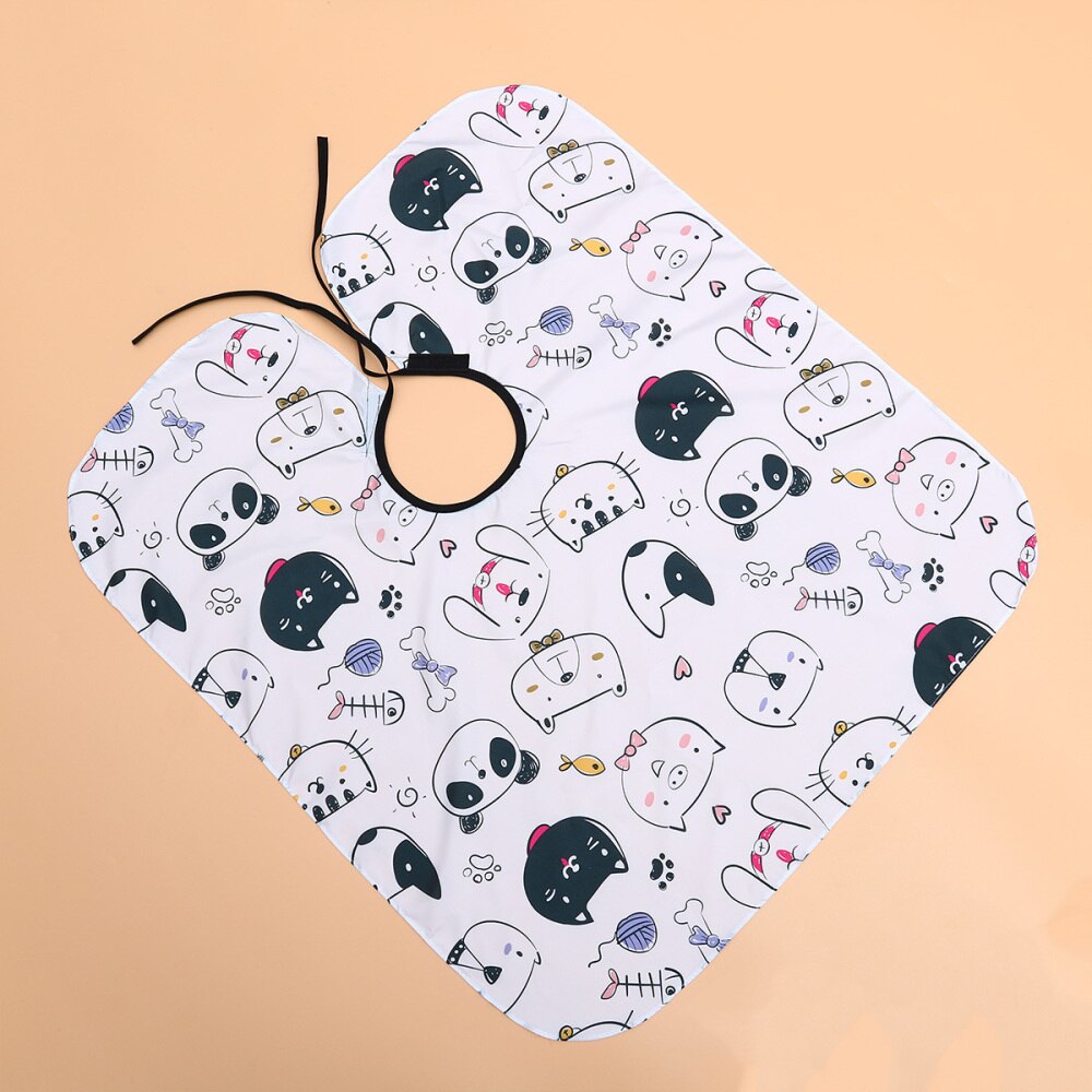 1Pc Haar Knippen Cape Cartoon Patroon Schort Haar Styling Cape Kapsalon Kleding Kappers Supply Voor Kinderen Kat