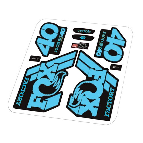 FOX40 stickers/decals of mountain bike/bicycle front fork for DH MTB racing: Turquoise