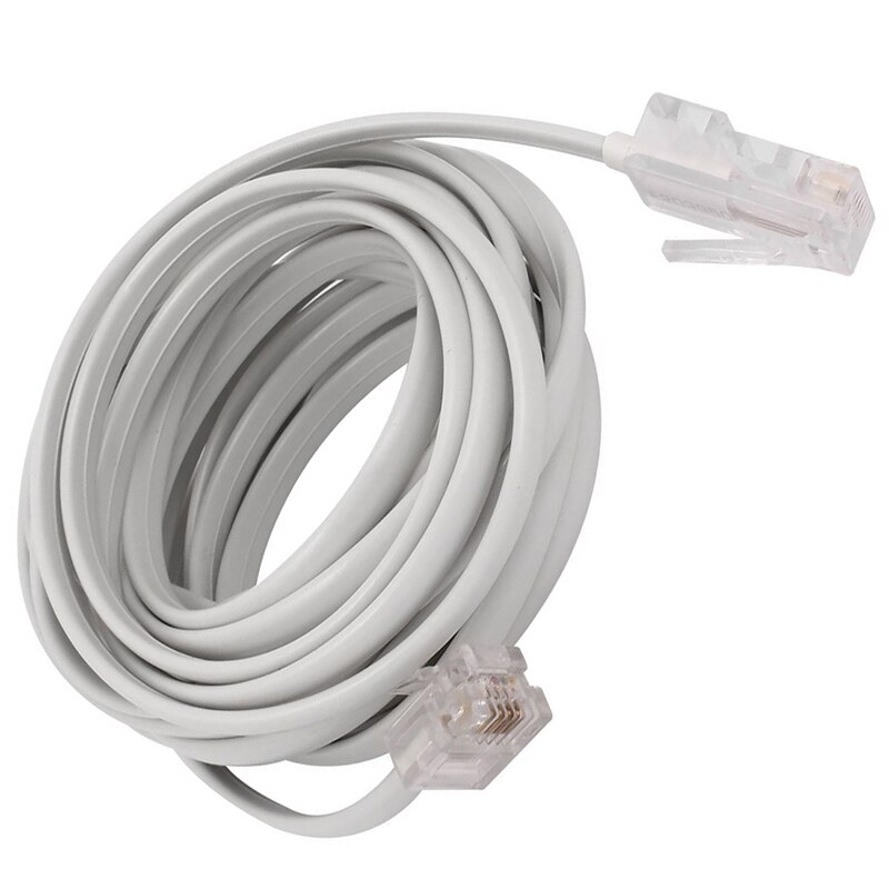 7Ft RJ11 (6P4C) Modular Telephone Cable Straight - Bestlink Netware