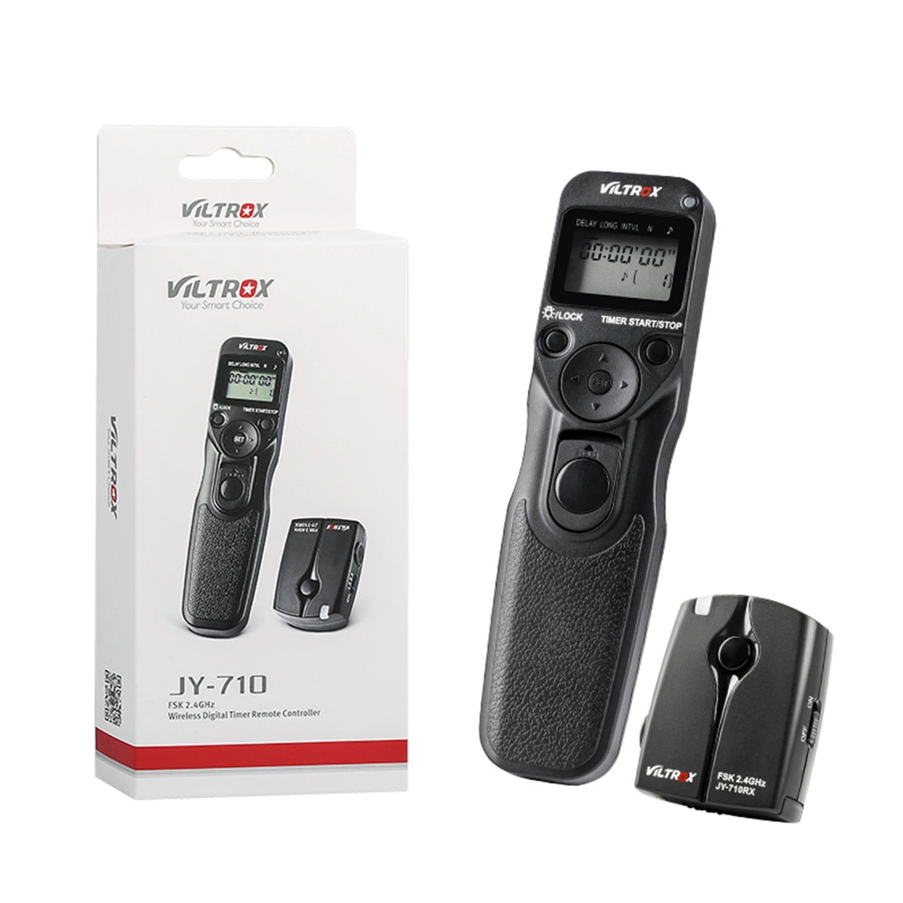 Viltrox JY-710-N3 Macchina Fotografica Senza Fili Timer Scatto Remoto di Controllo di Uscita per Nikon D90 D3200 D5600 D5500 D7200 D760 D750 D600 Z6 Z