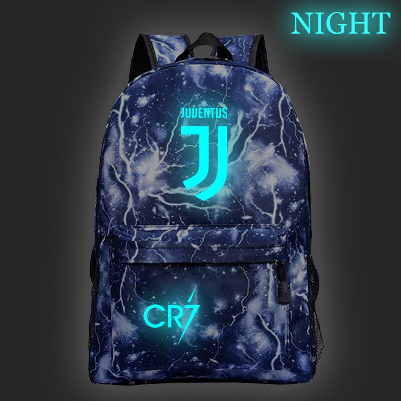 Cristiano Ronaldo CR7 Luminous Backpack Students Boys Girls Bags Schoolbag Teens Daily Rucksack for Kids Teens: 10