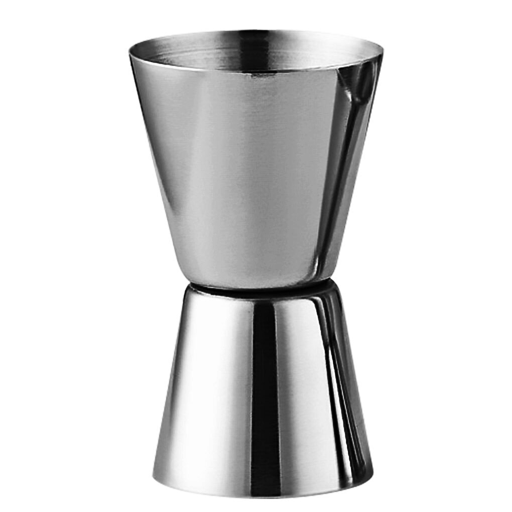 Vaso medidor de licor de cóctel de doble cara, vaso medidor de acero inoxidable, 0,5 oz/1oz, mezclador de bebida de barman, medida de barra de tiro Jigger, 15/30ML: 3