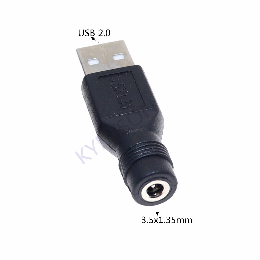 Micro USB / USB 2.0 Male to DC 3.5*1.35 / 4.0*1.7 mm Female Plug Jack Converter Laptop Adapter Connector: USB-35135