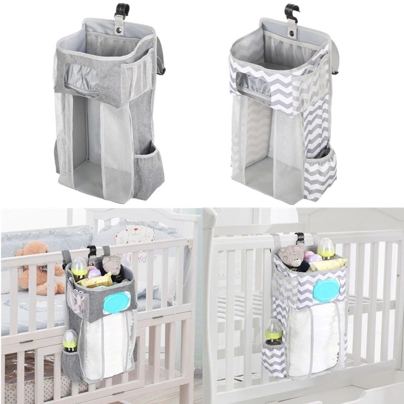 Windel Hefter Baby krippe hängen tasche nacht lagerung tasche multifunktionale abnehmbare bett windel spielzeug lagerung tasche