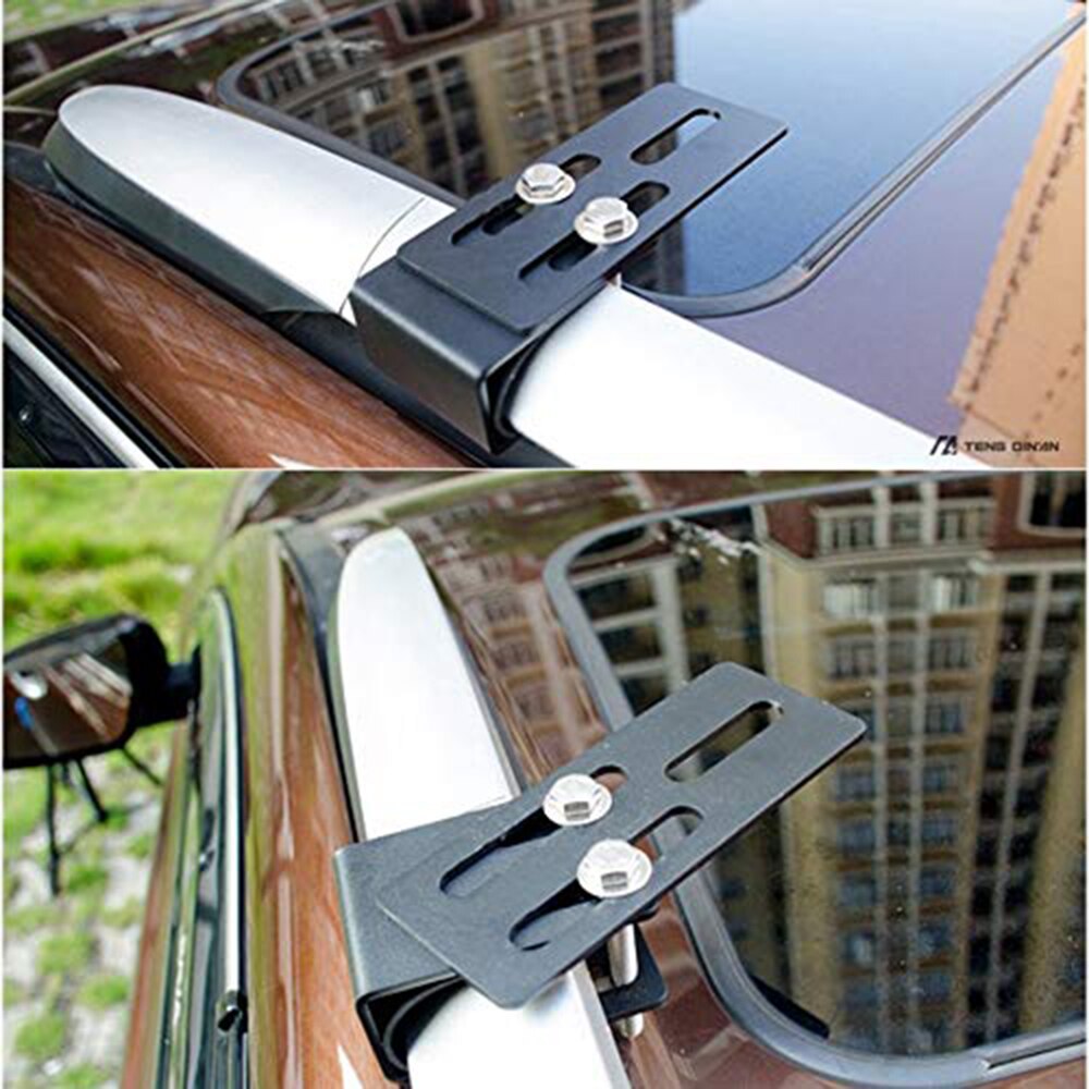 ECAHAYAKU 1 pair Car Luggage Mounting Bracket Vehicle Spotlight Strip Light Stand Roof Bag Rack For SUV Off Road Vehicle Durable