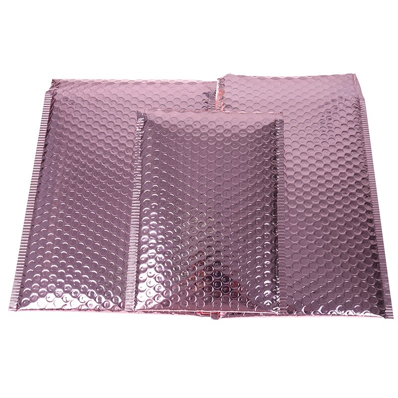 10Pcs Rose Gold Foam Envelope Bags Self Seal Mailers Padded Envelopes With Bubble Mailing Bag