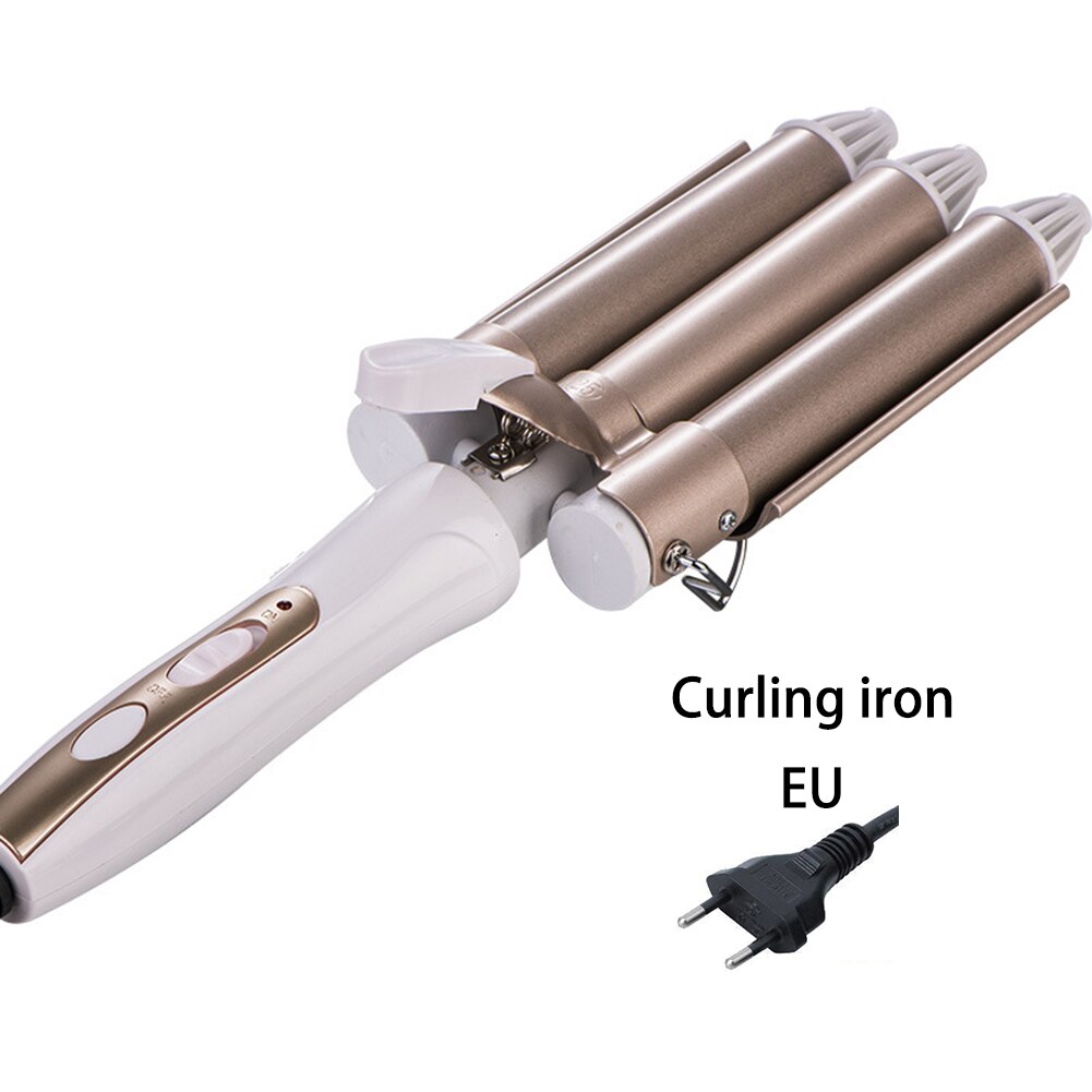 Triple Barrel Ceramic Curling Iron Electric Hair Perm Waver Styling Wand Hair Curler Hair Waver Styling Tools Hair Styler: 20mm EU