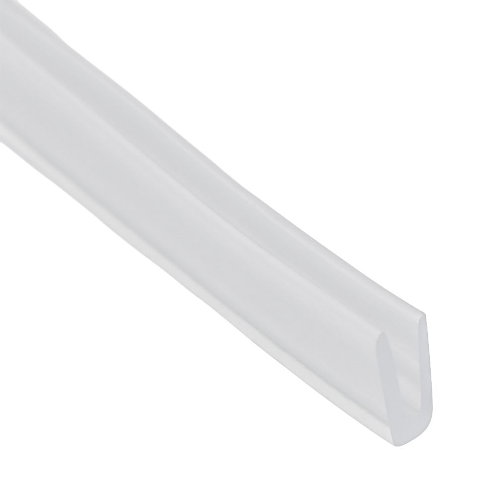 2 Meter U-Kanaal Rubberen Rand Afdichtstrip Douche Deur Glas Afdichting Tape Rand Guard Tochtstrip Meerdere Maat