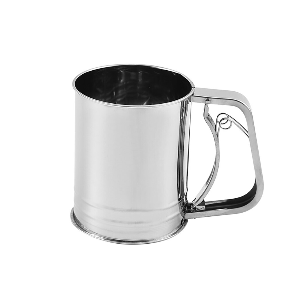 Multi-model Handheld 250ml 500ml 750ml Filter Sieve Baking Tool Stainless Steel 30 Mesh Semi-automatic Flour Sieve Kitchen Tools