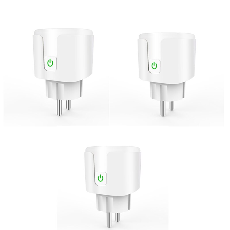 EU Plug Smart Plug WiFi Socket WIFI Wireless Remote Socket Smart Timer Plug Voice Control Smart Power Socket For Google Home: 3pcs