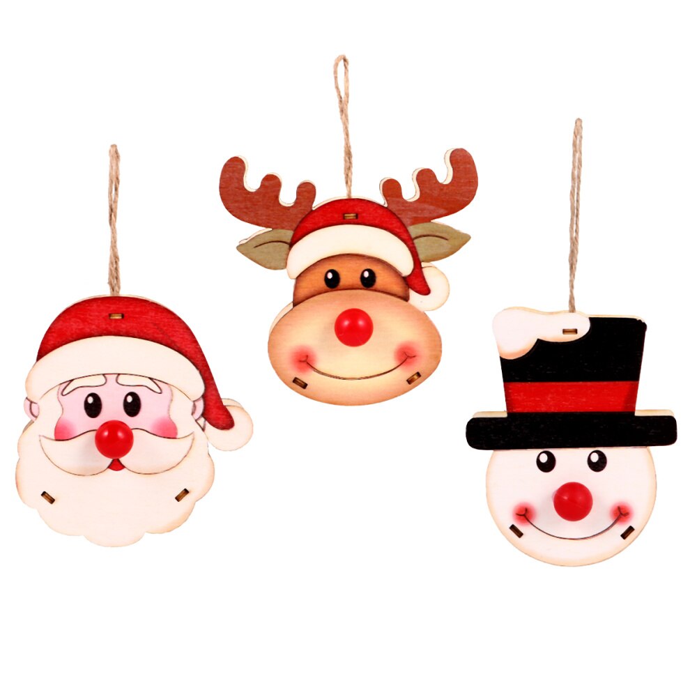 3 stuks hangende, lichtgevende, duurzame led-kersthangers als decoratie voor een feestje, thuis of op de kerstboom