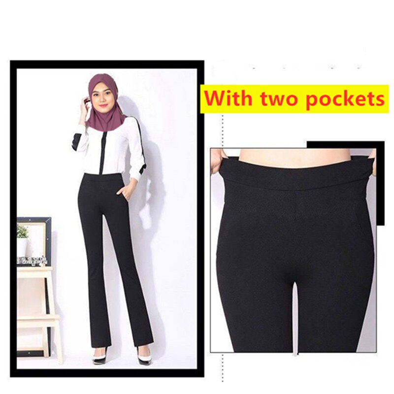 Pantalon pour femmes musulmanes, Ramadan Islam, bureau, OL, taille élastique, ourlet évasé, décontracté, turquie, Kaftan, Abaya, Palazzo