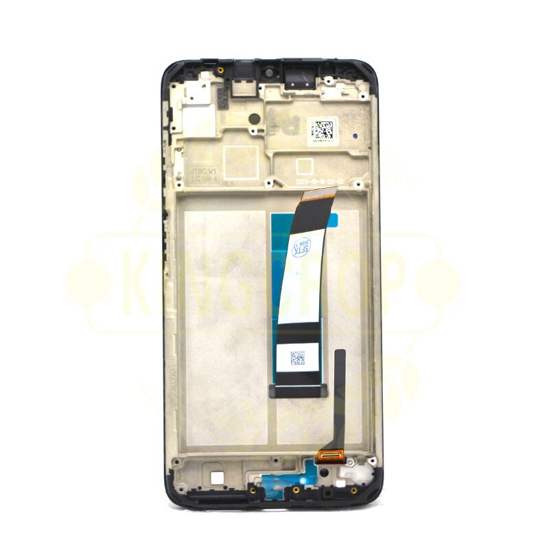 Original för redmi 9t lcd-display + pekskärmspanel digitaliserare montering med ram för redmi 9t j19s m2010 j 19sg lcd