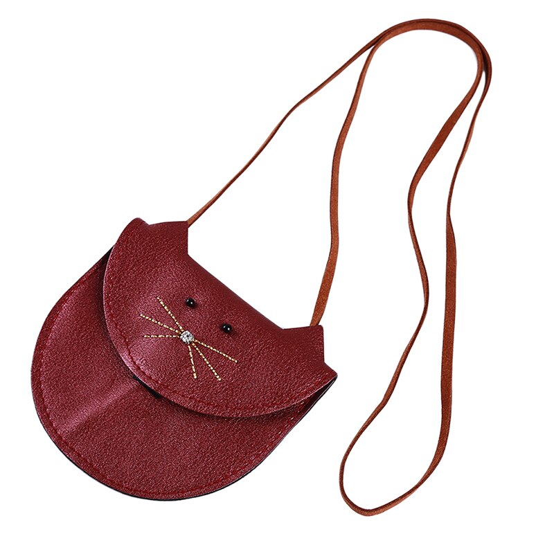 Le plus petit chat sac de messager pour enfants bébé filles mignon chat porte-monnaie Mini sac à bandoulière enfants petit sac