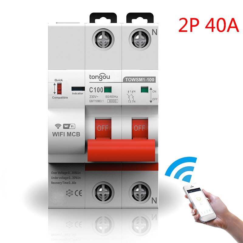 Circuit Breaker Remote Wifi Switch Control App Smart Wireless Timing Off Control WIFI Circuit Breaker Timer Remote Control: 03