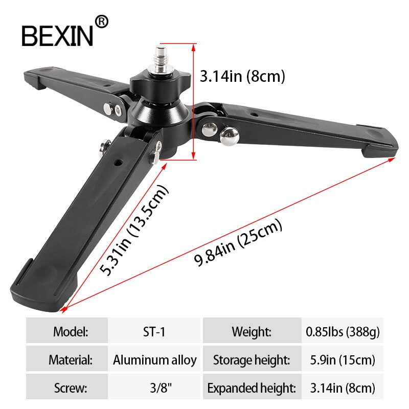 BEXIN monopod foot support tripod universal monopod base bracket video camera stand mount adapter for dslr monpod