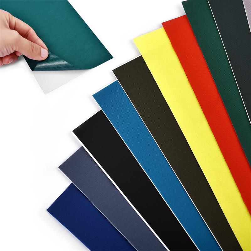 10cm*20cm selvklæbende lapper stofklistermærker til rygsæk, taske, dunjakker, paraplyer, telt, tøj, syning, reparationslapper