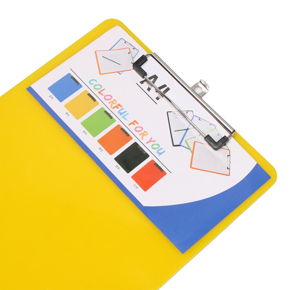 1PC 230*320mm Plastic Clipboards Writing Board A4 Clip Folder Board Storage Files Stationery Office School Supplies 6 Colors