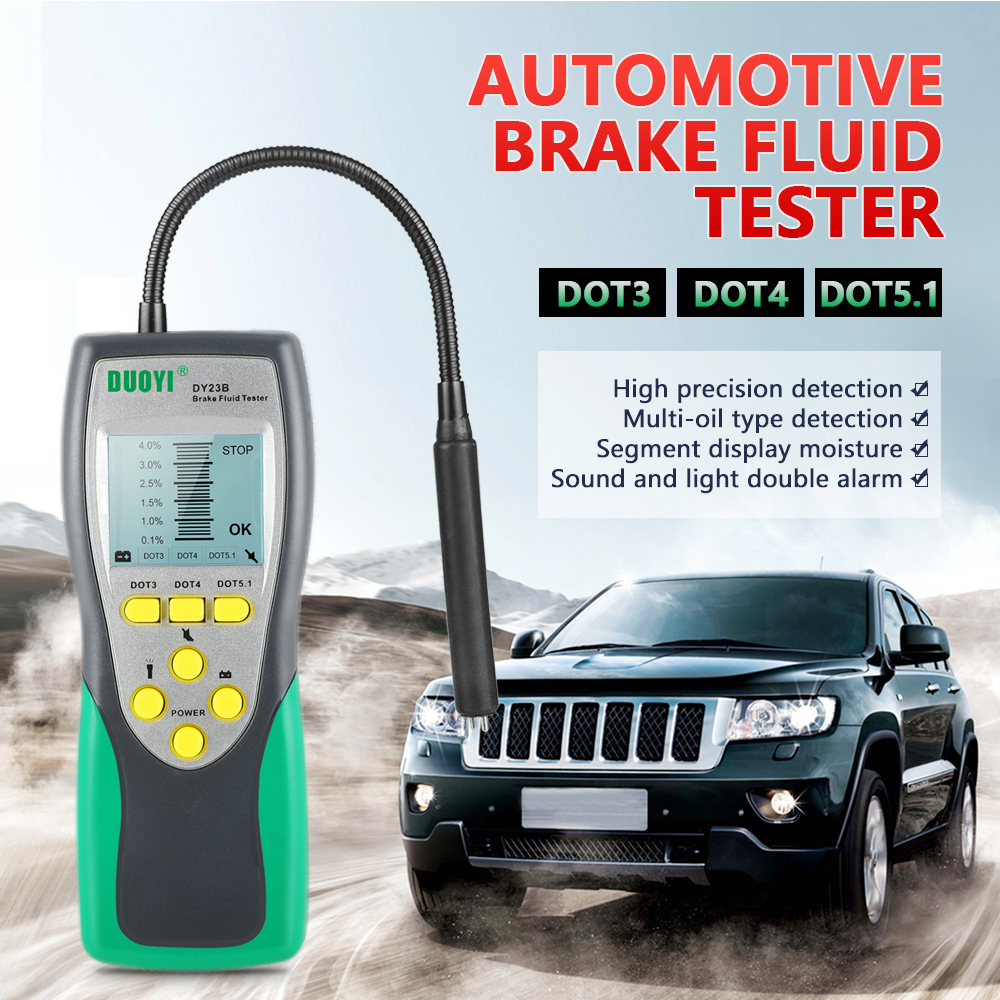 DY23/DY23B Accurate Test Automotive Brake Fluid Tester Car Water Content Check Universal Oil DOT 3/4/5
