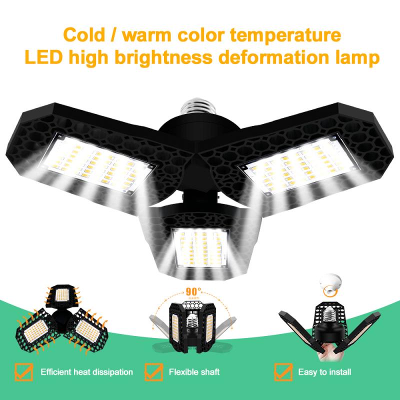 Super Heldere Industriële Verlichting 40/60/80W Led Fan Garage Licht 8000LM 85-265V 2835 led High Bay Industriële Lamp Voor Workshop