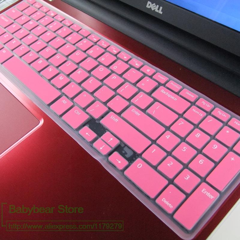 Pour inspiron 15R 15RR N5110 M511R M5110 15 pouces housse de protection pour clavier d'ordinateur portable: pink