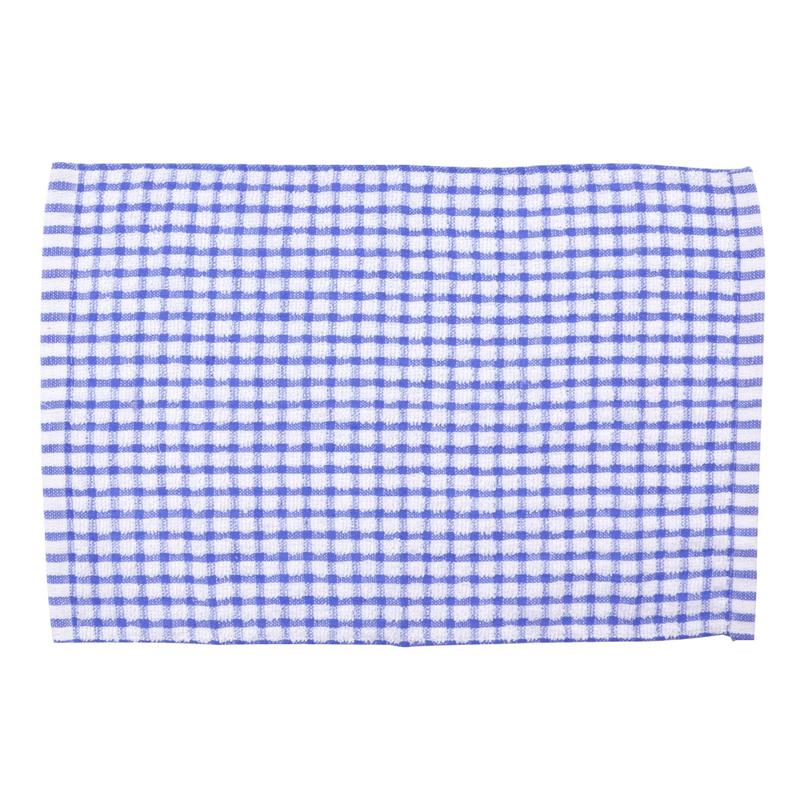 1pc premium handdoeken, katoenen vaatdoeken, zeer sterke absorberende keukendoeken, theedoeken voor thuis, winkel 40 x 27cm -  paars/roze/blauw/groen: Blauw