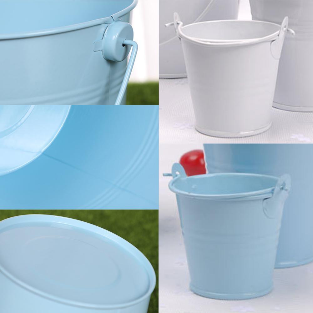 Small Plastic Bucket Tinplate Mini Keg Barrel Outdoor Garden Household Watering Flower Kitchen Bucket Bathroom Water G3D0