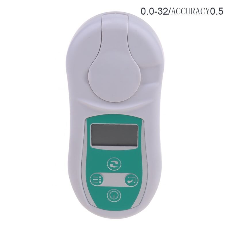 Réfractomètre Brix numérique testeur de sucre 0-53% Compensation de température jus de sucre détecteur de Concentration Brix: B