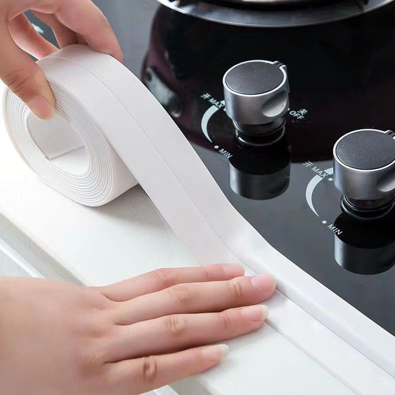 1 rotolo di striscia sigillante per WC impermeabile e resistente al muffa, nastro sigillante autoadesivo per cucina e bagno, nastro impermeabile per bagno